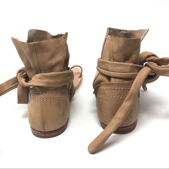 Free People Last one! flat bootie sandal Boho Sz 7 - Picture 5 of 7